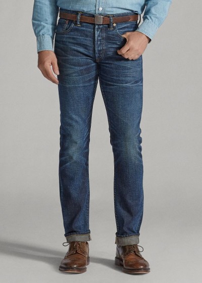 Ralph Lauren Slim Fit Selvedge Jeans Herre Danmark (GEMOF7105)